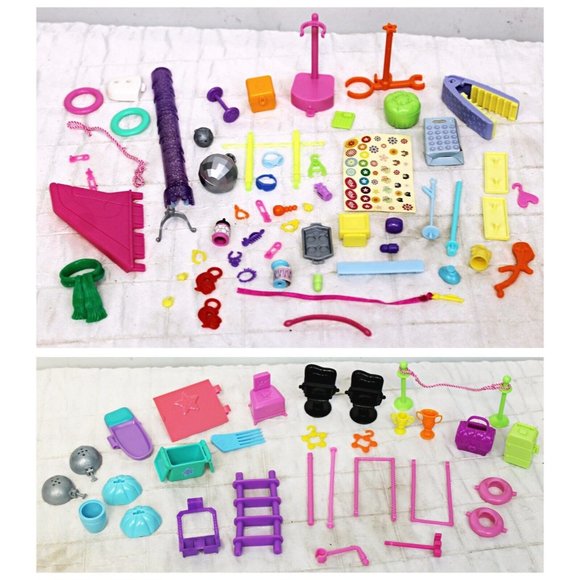 6 lb Lot of Mixed Polly Pocket Sets 23 dolls Bag 1 Box Of Outfits Shoes Oragnize - Picture 11 of 12